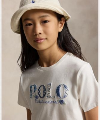 ポロラルフローレン ロゴ コットン ジャージー ボクシー Tシャツ