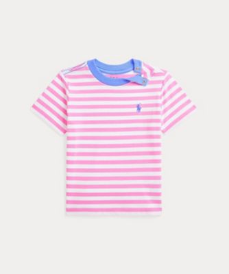 POLO RALPH LAUREN CHILDRENS WEAR /ポロ ラルフ ローレン チルドレンズウェア ストライプド コットン ジャージー Tシャツ CWPOTSHI8020390