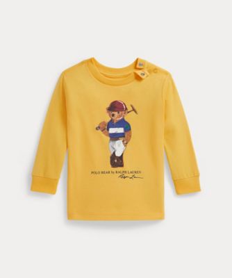 Polo ベア コットン ロングスリーブ Tシャツ