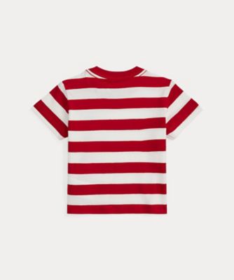 Polo Ralph Lauren ストライプポロシャツ ストライプド コットン ジャージー Tシャツ