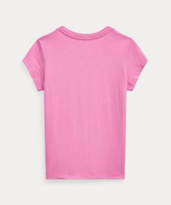 新品・正規品【ラルフローレン】ピンクコットンTシャツ 半袖 Lサイズ コットン ジャージー Tシャツ CWPOTSHR8020470