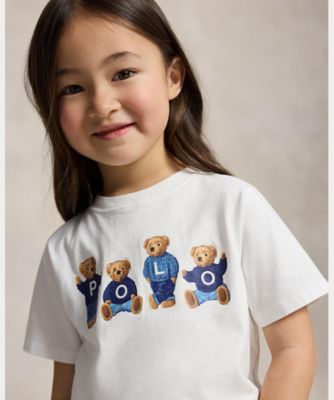 Polo ベア ロゴ コットン ジャージー Tシャツ