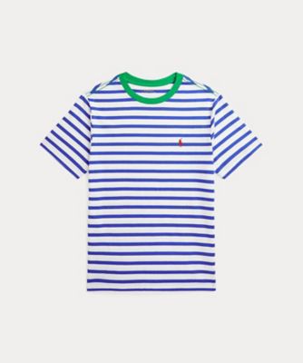 ＜POLO RALPH LAUREN CHILDRENS WEAR ＞ストライプド　コットン　ジャージー　リンガー　Ｔシャツ　ＣＷＰＯＴＳＨＹ８０２０９９７