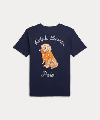 POLO RALPH LAUREN CHILDRENS WEAR /ポロ ラルフ ローレン チルドレンズウェア ドッグプリント　コットン　ジャージー　ポケット　Ｔシャツ　ＣＷＰＯＴＳＨＹ８０２１０６３