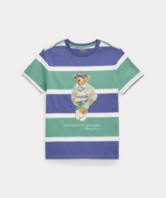 POLO RALPH LAUREN CHILDRENS WEAR /ポロ ラルフ ローレン チルドレンズウェア Polo ベア ストライプド コットン ジャージー Tシャツ CWPOTSHY8021097