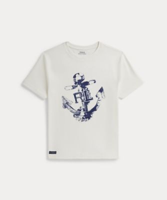 ＜POLO RALPH LAUREN CHILDRENS WEAR ＞アンカープリント　コットン　ジャージー　Ｔシャツ　ＣＷＰＯＴＳＨＹ８０２１２８７