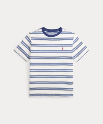 ＜POLO RALPH LAUREN CHILDRENS WEAR ＞ストライプド　コットン　ジャージー　Ｔシャツ　ＣＷＰＯＴＳＨＹ８０２１２９５