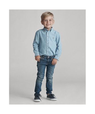 近年モデル✨️ポロラルフローレン コットン シャンブレー シャツ ポニー刺繍 コットン シャンブレー シャツ | POLO RALPH LAUREN CHILDRENS WEAR