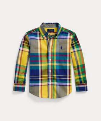 POLO RALPH LAUREN CHILDRENS WEAR /ポロ ラルフ ローレン チルドレンズウェア チェック コットン ポプリン シャツ CWPOWOVB6820549