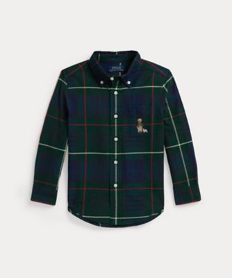 Polo ベア チェック オックスフォード シャツ