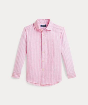 ＜POLO RALPH LAUREN CHILDRENS WEAR ＞ストライプド　リネン　シャツ　ＣＷＰＯＷＯＶＢ６８２０６５７