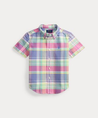 ＜POLO RALPH LAUREN CHILDRENS WEAR ＞チェック　コットン　オックスフォード　シャツ　ＣＷＰＯＷＯＶＢ６８２０６６８
