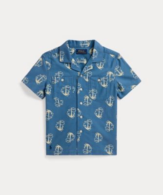 ＜POLO RALPH LAUREN CHILDRENS WEAR ＞アンカープリント　コットン　オックスフォード　シャツ　ＣＷＰＯＷＯＶＢ６８２０６７４