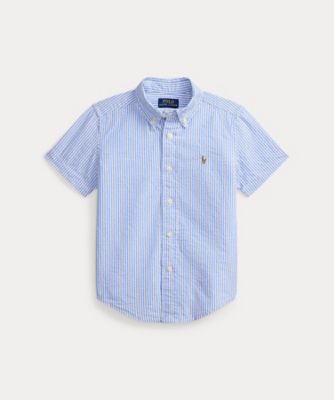 ＜POLO RALPH LAUREN CHILDRENS WEAR ＞ストライプド　コットン　シアサッカー　シャツ　ＣＷＰＯＷＯＶＢ６８２０６９０