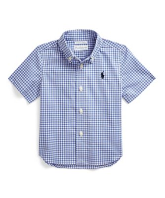 ギンガム　コットン　ポプリン　シャツ