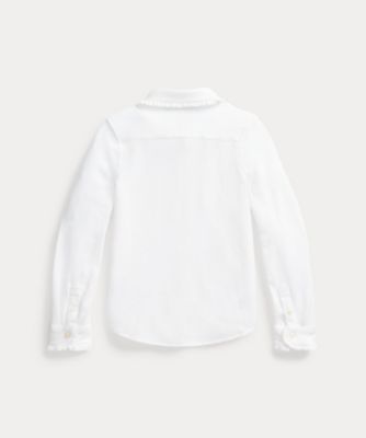 POLOラルフローレン ニットオックスフォード ホワイト シャツ M クラシック フィット オックスフォード シャツ | ラルフ ローレン公式