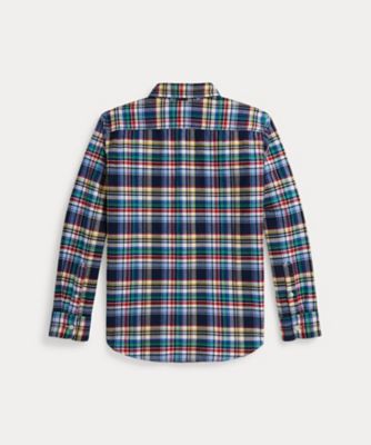 ばんにゃ ラルフローレン ネルシャツ XL&整体ブーツ 2枚おまとめ チェック ブラッシュド コットン オックスフォード ワークシャツ
