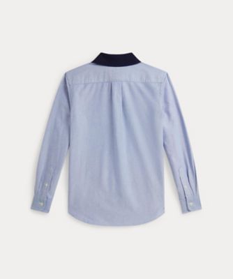 Polo ベア オックスフォード ニットカラー シャツ