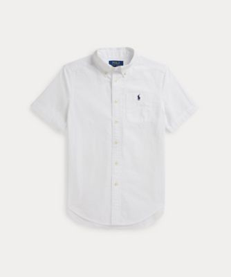＜POLO RALPH LAUREN CHILDRENS WEAR ＞コットン　シアサッカー　ショートスリーブ　シャツ　ＣＷＰＯＷＯＶＹ６８２０６７１