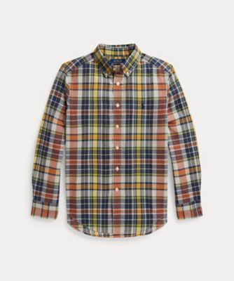 ＜POLO RALPH LAUREN CHILDRENS WEAR ＞チェック　コットン　マドラス　シャツ　ＣＷＰＯＷＯＶＹ６８２０６７９