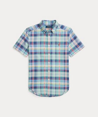 POLO RALPH LAUREN CHILDRENS WEAR /ポロ ラルフ ローレン チルドレンズウェア チェック コットン オックスフォード ショートスリーブ シャツ CWPOWOVYN820034
