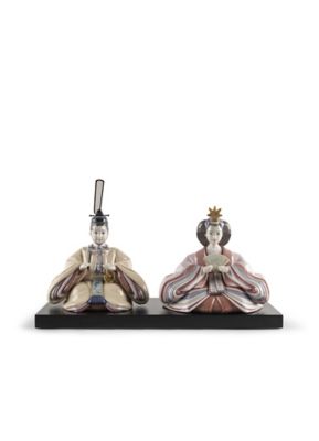 LLADRO/リヤドロ 雛人形（Ｂｅｉｇｅ＆Ｐｉｎｋ）