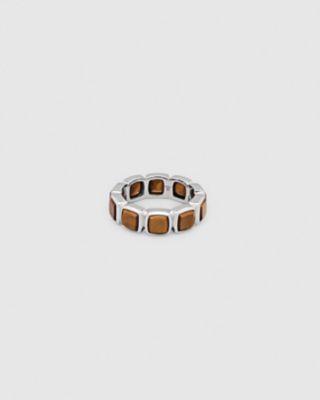 リング Ｃｕｓｈｉｏｎ Ｂａｎｄ Ｔｉｇｅｒ Ｅｙｅ | ファッション 