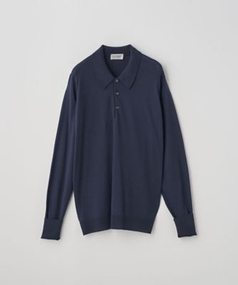 クラシック長袖ニットポロシャツ 30G EASY FIT DORSET