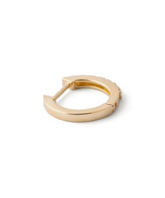 ラインダイヤフープピアス