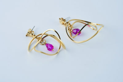 セシルエジャンヌダブルフープピアス