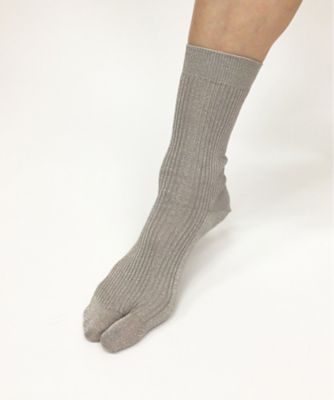 Lame Tabi Socks DPX0351 | 1/2 Un-Demi (Women