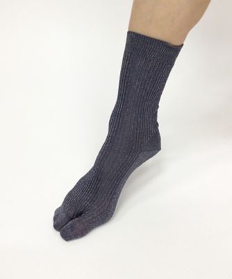 Lame Tabi Socks DPX0351 | 1/2 Un-Demi (Women
