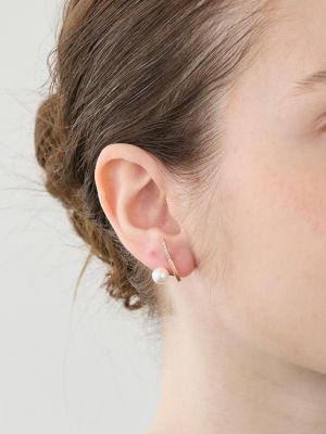 ＤＲＯＳＥＲＡ　ダイヤモンド　アコヤパール　ピアス　右耳用　※シングル　ＤＳ５７ＫＰＥＲ