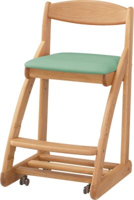 浜本工芸 (Baby & Kids)/ハマモトコウゲイ デスクチェア DSC-2304 ナチュラルオーク グリーン 机・デスク【三越伊勢丹/公式】