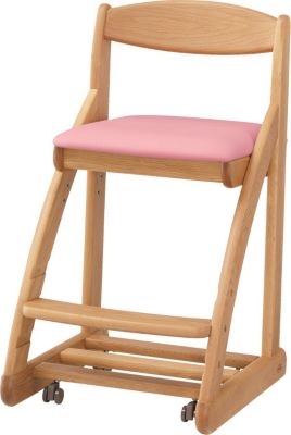 浜本工芸 (Baby & Kids)/ハマモトコウゲイ デスクチェア DSC-2304 ナチュラルオーク ピンク 机・デスク【三越伊勢丹/公式】
