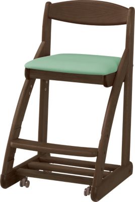 浜本工芸 (Baby & Kids)/ハマモトコウゲイ デスクチェア DSC-2308 カフェオーク グリーン 机・デスク【三越伊勢丹/公式】