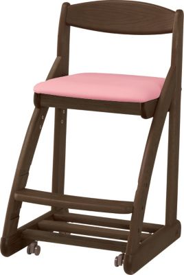 浜本工芸 (Baby & Kids)/ハマモトコウゲイ デスクチェア DSC-2308 カフェオーク ピンク 机・デスク【三越伊勢丹/公式】