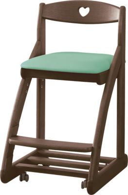 浜本工芸 (Baby & Kids)/ハマモトコウゲイ デスクチェア DSC-2508 カフェオーク グリーン 机・デスク【三越伊勢丹/公式】