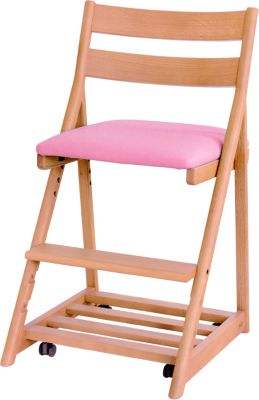 浜本工芸 (Baby & Kids)/ハマモトコウゲイ デスクチェア DSC-3304 ナチュラルオーク ピンク 机・デスク【三越伊勢丹/公式】