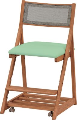 浜本工芸 (Baby & Kids)/ハマモトコウゲイ デスクチェア DSC-3400 ダークオーク グリーン 机・デスク【三越伊勢丹/公式】