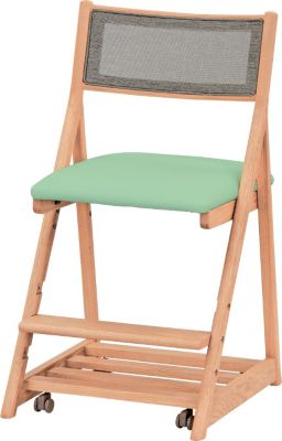 浜本工芸 (Baby & Kids)/ハマモトコウゲイ デスクチェア DSC-3404 ナチュラルオーク グリーン 机・デスク【三越伊勢丹/公式】