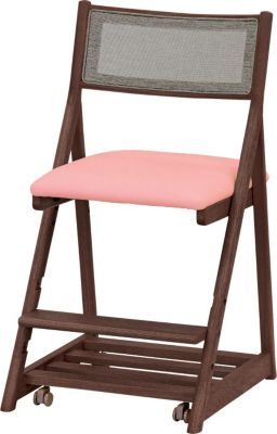 浜本工芸 (Baby & Kids)/ハマモトコウゲイ デスクチェア DSC-3408 カフェオーク ピンク 机・デスク【三越伊勢丹/公式】