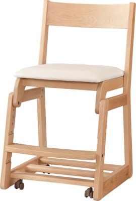 受注商品】デスクチェア DSC－5304 ナチュラルオーク ホワイト