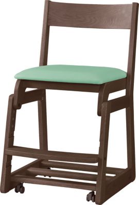 浜本工芸 (Baby & Kids)/ハマモトコウゲイ デスクチェア DSC-5308 カフェオーク ブルー グリーン 机・デスク【三越伊勢丹/公式】