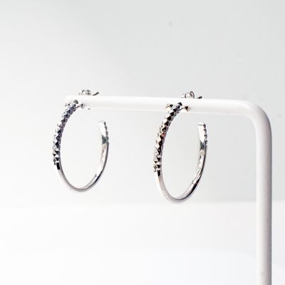 Ｒｏｃｋ Ｇｏｌｄ フープピアス（Ｍ） ＷＧ gringoscharters.com