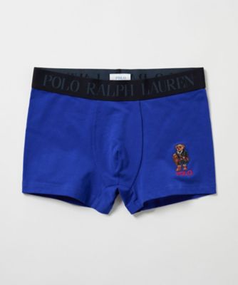 ショートボクサーブリーフ 前閉じ ホリデーベア刺繍 RM3ー