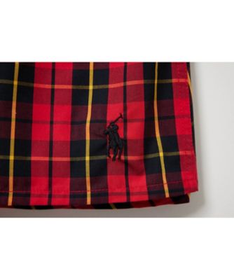 Ralph Lauren コンフォーターカバー シングル　タータン　チェック　赤 トランクス 前開き ワランスタータン RM4ーC102 | POLO RALPH