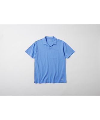 ニットシアサッカー ジョニーカラー ショートスリーブシャツ RM8ー