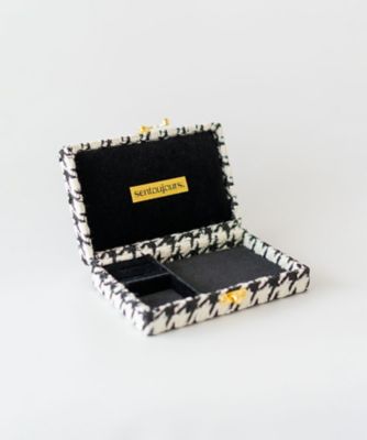 ヴィンテージ　超レア　江崎べっ甲店　三段の折り畳み式ジュエリーボックス Eternelle Mini Tweedybox ジュエリーボックス