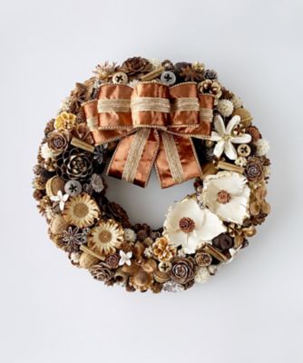 ＜Atelier Maison Deco＞＜Ｆ＆Ｇｒｅｅｎ＞木の実とスパイスのリース